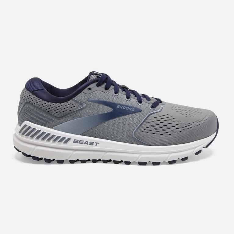 Brooks Men's Beast '20 Walking Shoes Singapore - Blue/Grey/Peacoat (42601-YIZA)